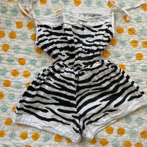Wovenplay Jada Sunsuit Zebra Stripe